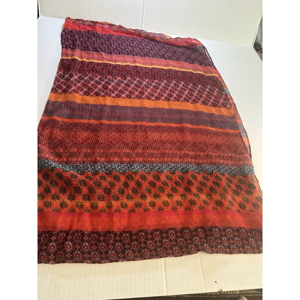 Infinity Scarf Wrap Multi Color Patchwork Soft Li… - image 4